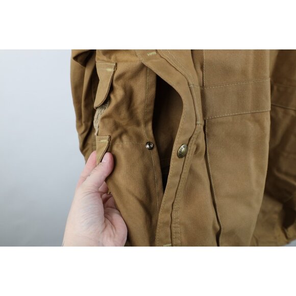 Vtg 90s CC Filson Mens 48 XL Waxed Tin Cloth Hunting Birding Jacket Hooded USA - Picture 14 of 16